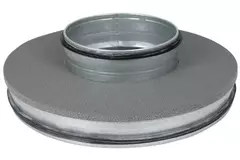 Izolowana pokrywa termoduct z płaską wylewką o średnicy 160 mm