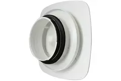Vent-Axia UniflexPlus+ RVV 125 mm kwadratowy kontrolowany anemostat – biały