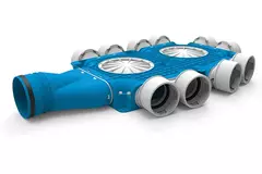 Rozdzielacz kompozytowy UniflexPlus 10x Ø90mm z króćcem poziomym Ø125mm