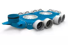 Rozdzielacz kompozytowy UniflexPlus 10x Ø90mm z króćcem pionowym Ø125mm