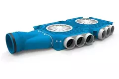 Kolektor kompozytowy Vent-Axia Uniflexplus 15 x Ø69mm z przyłączem poziomym Ø125mm