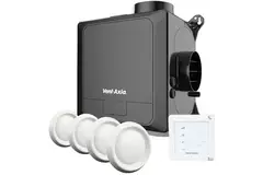Vent-Axia Multihome AEC advance Package 368 m³/h Bluetooth + czujnik CO2 + czujnik wilgotności + bateria sterująca RFT + 4 zawory - wtyczka euro