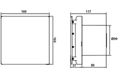 Cichy wentylator łazienkowy Vent Axia Ø100 mm - Vent Axia Mute 100 BN