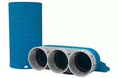 Rozdzielacz anemostatu Vent-Axia Uniflexplus 3 x Ø69 mm z króćcem Ø125 mm