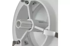Zawór wyciągowy Zehnder z tworzywa sztucznego 125 mm w kolorze białym - STK 1 100/125