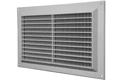 Kratka wentylacyjna prostokątna z kratą 250x170 szara - VR2517P