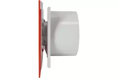 Air Roxy wyciągowy wentylator łazienkowy ze średnicą przyłącza 100 mm - panel przedni z czerwonego plastiku