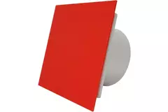 Air Roxy wyciągowy wentylator łazienkowy ze średnicą przyłącza 100 mm - panel przedni z czerwonego plastiku