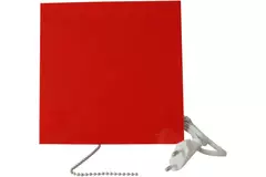 Air Roxy wyciągowy wentylator łazienkowy ze średnicą przyłącza 100 mm z przełącznikiem sznurkowym i wtyczką - panel przedni z czerwonego plastiku