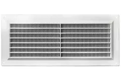 Kratka wentylacyjna prostokątna z kratą 130x300 biała - VR1330