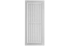 Kratka wentylacyjna prostokątna z kratą 130x300 biała - VR1330