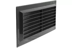 Kratka wentylacyjna plastikowa prostokątna 130x300 czarna - VR1330M