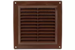 Kratka wentylacyjna plastikowa kwadratowa 150x150 mm brązowa - VR1550B