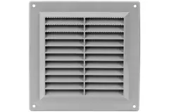 Kratka wentylacyjna plastikowa kwadratowa 150x150 mm szara - VR1515P