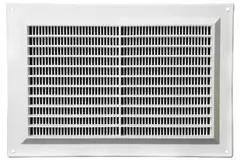 Kratka wentylacyjna prostokątna z kratą 250x170 biała - VR2517