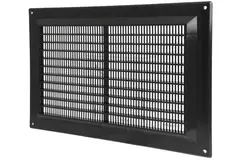 Kratka wentylacyjna plastikowa prostokątna 250x170 czarna - VR2517M