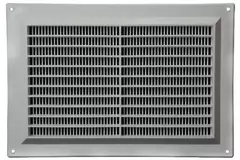 Kratka wentylacyjna prostokątna z kratą 250x170 szara - VR2517P