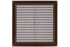 Kratka wentylacyjna plastikowa kwadratowa 250x250 mm brązowa - VR2525B