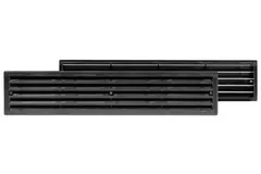 Kratka drzwiowa 450x92 mm czarna - VR459M