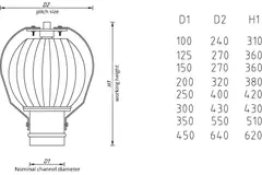 Wentylator napędzany wiatrem Penn 125 mm aluminium - 44 m3/h