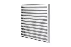 Żaluzja zewnętrzna 400x400 aluminium ze stałymi łopatkami